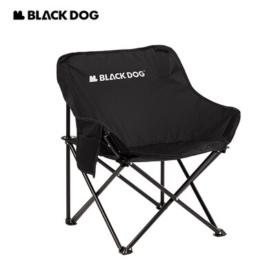 Blackdog黑狗户外折叠椅超轻沙滩钓鱼椅便携凳子躺椅露营月亮椅子