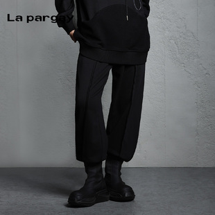 设计感直筒灯笼裤 女2024秋冬新款 纳帕佳宽松束脚休闲裤 Pargay