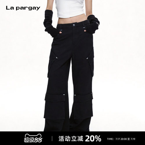 Lapargay高街机能宽松显瘦休闲裤