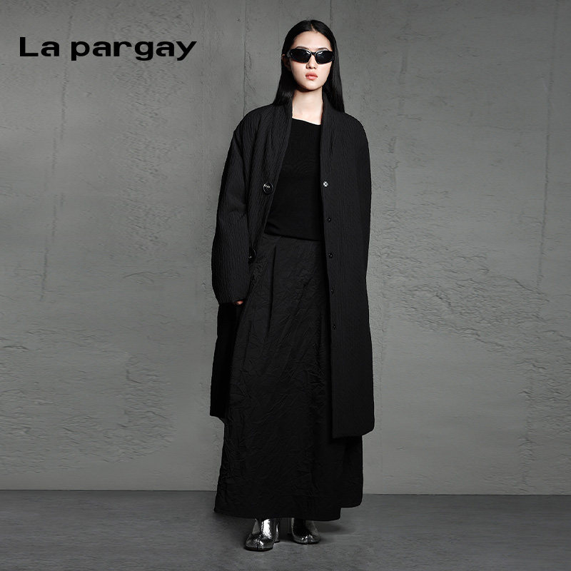 lapargay宽松长款保暖时尚羽绒服