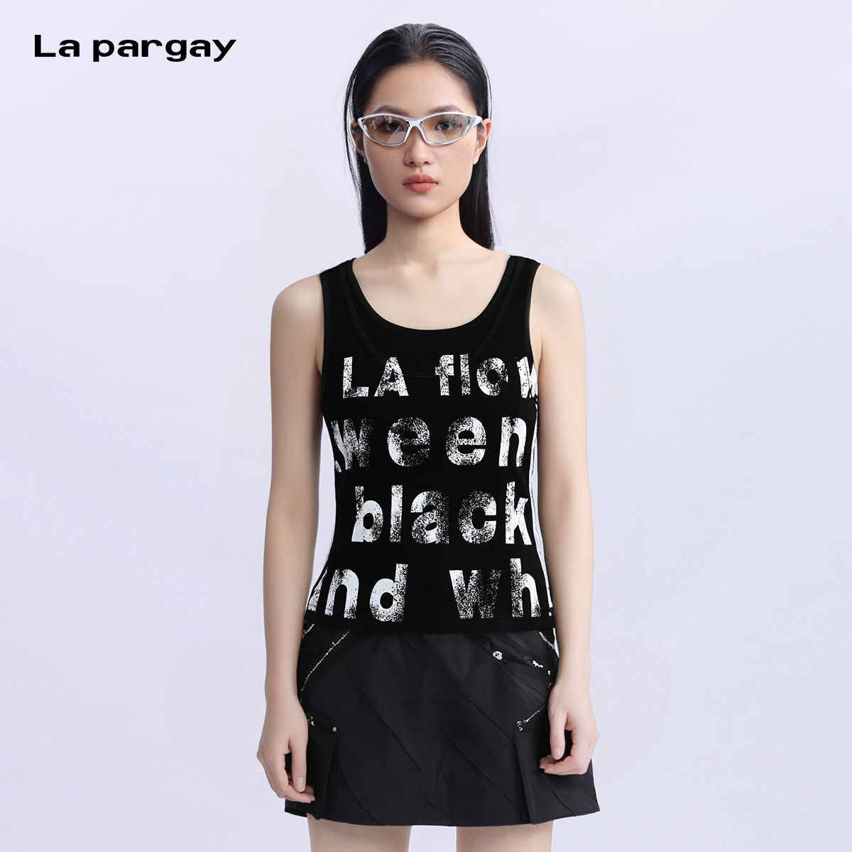 纳帕佳高弹潮牌针织背心2025新款女式个性时尚字母印花设计感吊带,女装/女士精品,背心吊带,淘宝优惠券,粉丝福利购,淘宝优惠卷