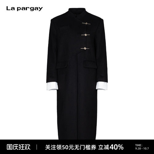 Lapargay新中式盘扣毛呢大衣