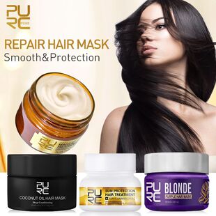 极速PURC Hair Mask Keratin for Hair TreatmentP Coconut Oil R