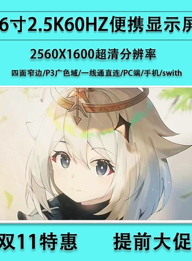 极速16寸可携式h显示器 60HZ 2.5K超清分辨率  高色域swith 主机