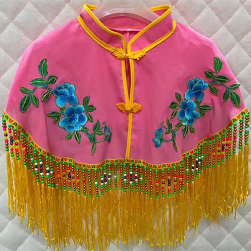 极速秧歌舞披风披肩 戏剧披肩 秧歌披肩 舞蹈披肩 V云肩 表演小姐