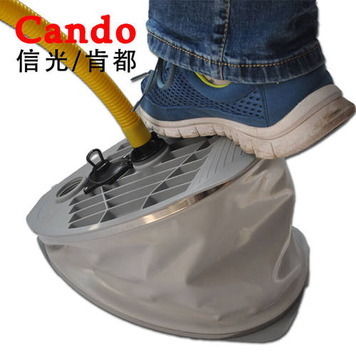 极速CANDOg/肯都充气脚泵脚踩泵橡皮艇充气船用脚踏泵户外多功能