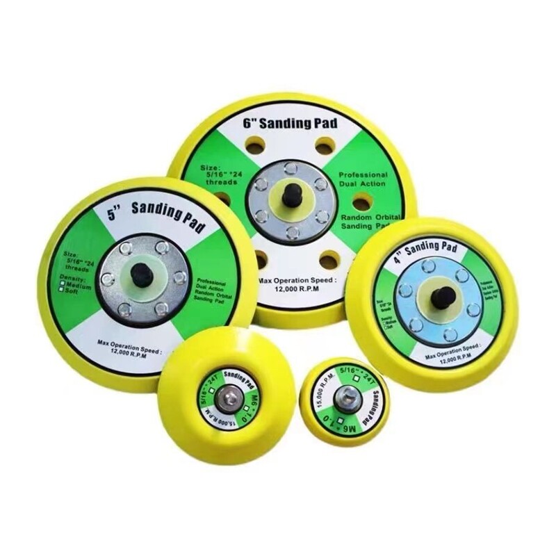 极速2寸3寸f4寸5寸6寸气动粘盘打磨机底盘配件砂纸粘盘干磨机抛光