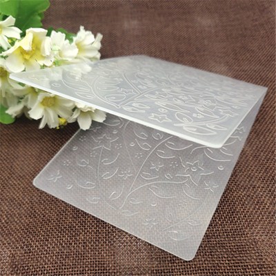 极速Star leaf background Flower print DIY PlaQstic Embossing
