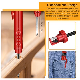 Pencil Shar 极速Blackd Carpenter Built Refills Solid with