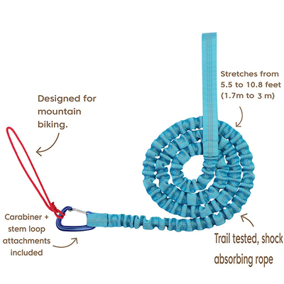 极速New Bicycle Elastic Leaxsh Belt Nylon Traction Rope Pare
