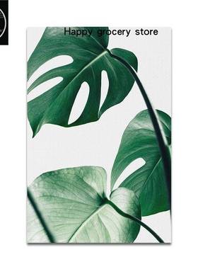 极速Nordic Monstera Deliciosa Green Plant MLeaf Turtle Back