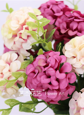 极速1pcs 10 flower head peony fake flowers N luxury bouquet