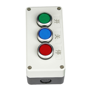 极速志美通道g闸手动开关三联线控按钮开关卷闸电动门自复位点动