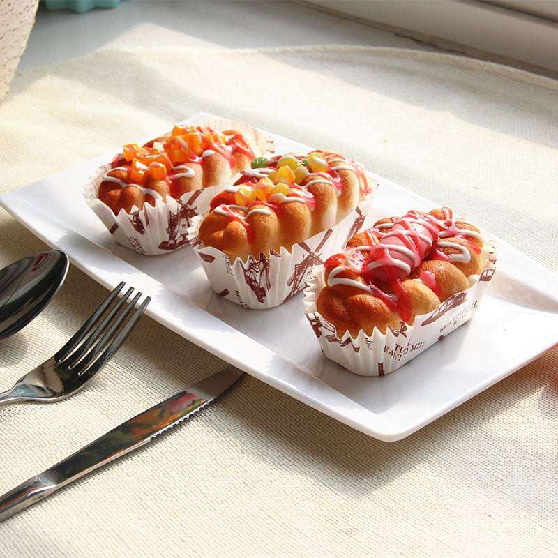 极速仿真糕点心西式假模型小蛋糕面D包甜品装饰摆放道具纸杯蛋糕