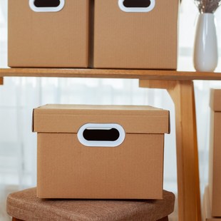 极速5pcs large hard moving pazper boxes packaging cardboar c