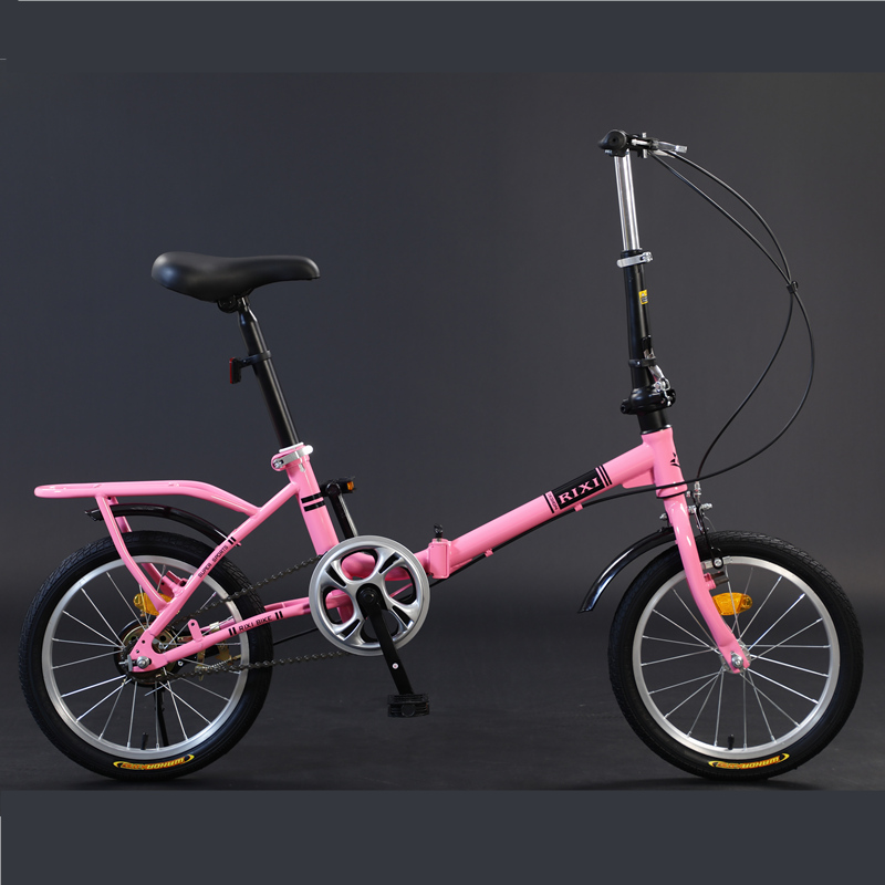 极速日喜16寸折叠成人儿u童小型单车男女式学生超轻便携自行车