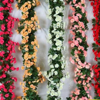 极速仿真花Plastic plant otf artificial flower vine and decor
