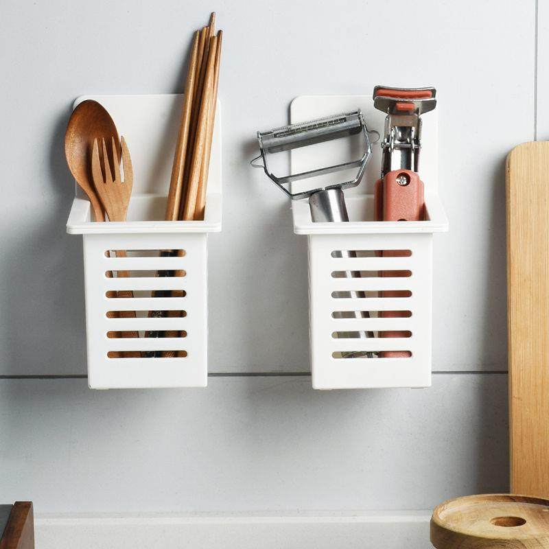 筷子篓沥水多功能家用筷子筒置物架厨房免打孔壁挂置物篮粘贴挂架,厨房/烹饪用具,抹布架/厨房清洁收纳架,淘宝优惠券,粉丝福利购,淘宝优惠卷