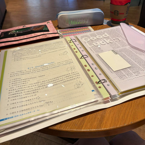 A4活页透明插页文件夹试卷收纳