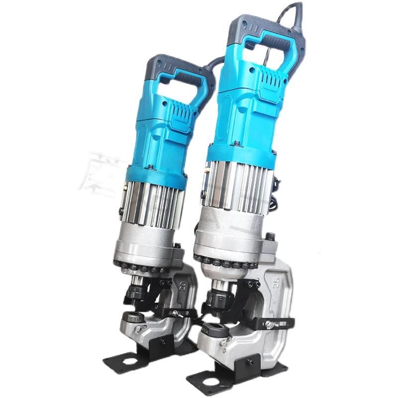 极速25电d动液压冲孔机手提角铁槽钢不锈钢光伏打孔机角钢切断机