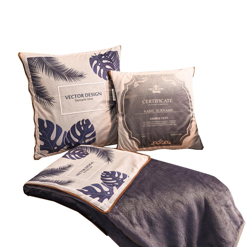 极速抱枕被子两用枕头被汽车v载内靠枕头靠垫办公室午睡空调毛毯