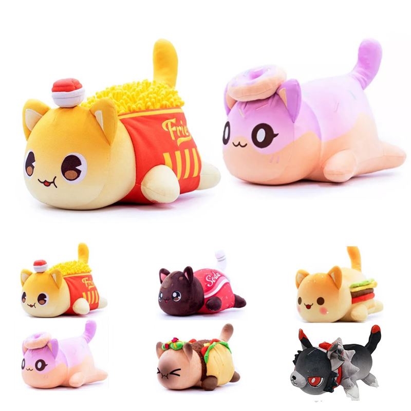 极速Meemeow Aphmau Plush Meemeows Food Cats Plushie XBunle A