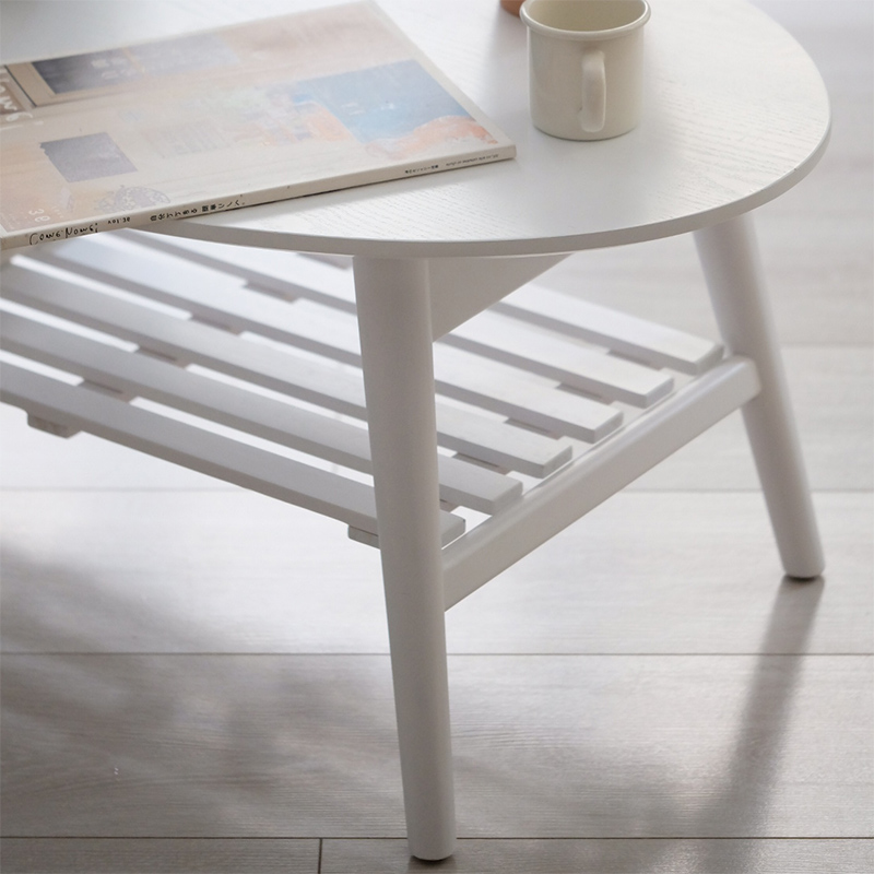 极速日式茶几简约现代多功能椭圆C收纳折叠小茶几小户型客厅家用