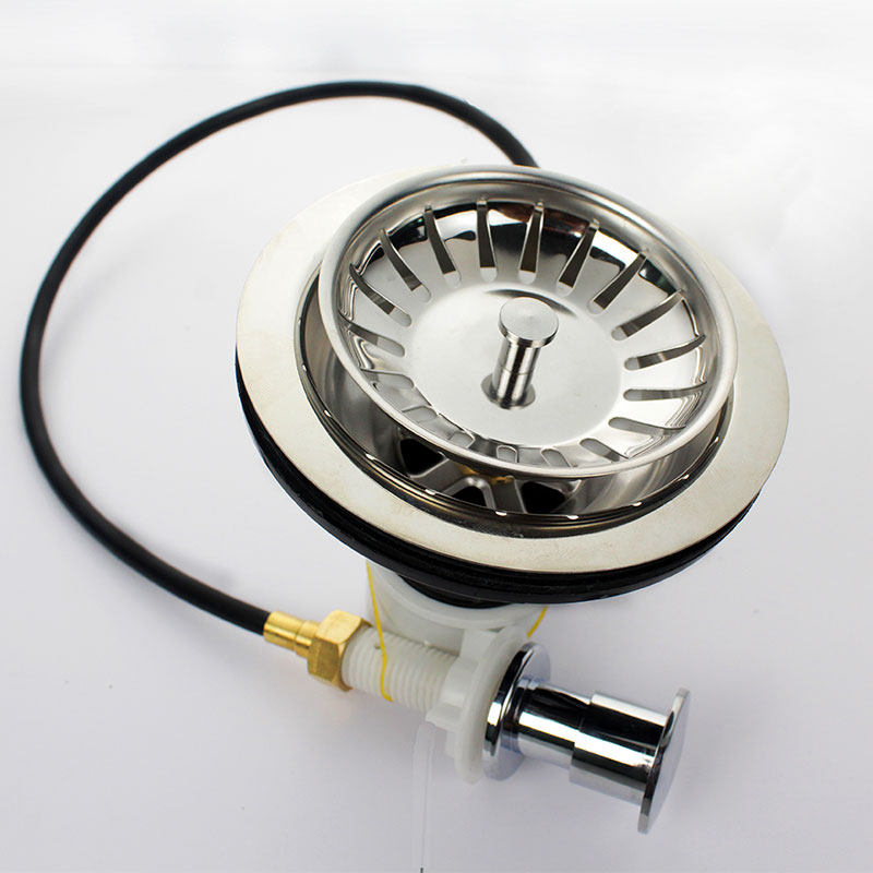 极速拖布池台控下k水器浴缸水槽洗衣池自动下水器一键提拉下水配