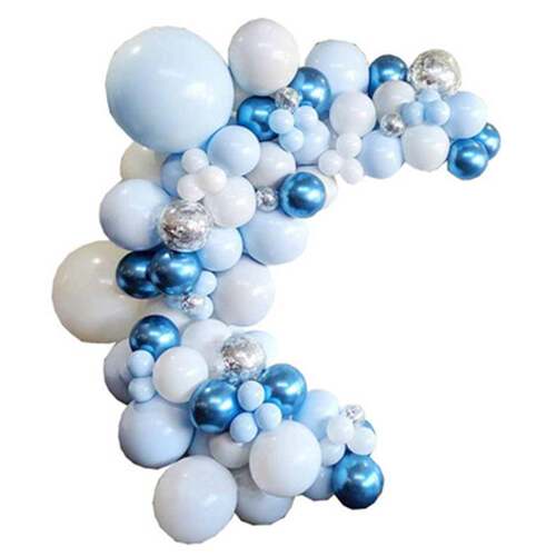 新品Macaroen Blue Ocean Decoration Latex Balloon Birthday Pa
