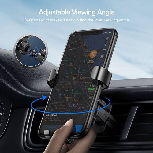 新品INIU Gravity Phone Holder Car AFir Vent Mount Metal Mobi