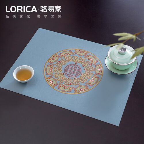 新品隔热餐桌垫新中式碗垫防水咖啡杯西餐垫防S烫防油家用皮革垫