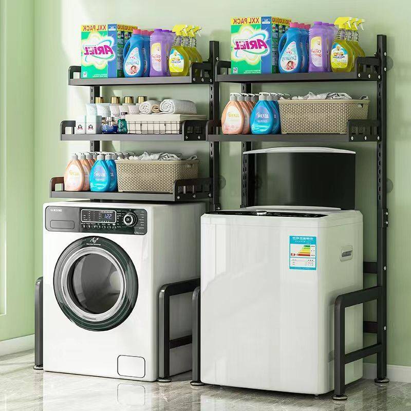 极速洗衣机上方置物架落地阳台可调节免打孔滚Q筒波轮洗衣机多层,收纳整理,阳台置物架,淘宝优惠券,粉丝福利购,淘宝优惠卷