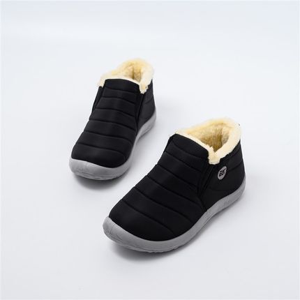 极速Waterproof Warm Fur Men Boots Winter Shoes OSutdoor Snow