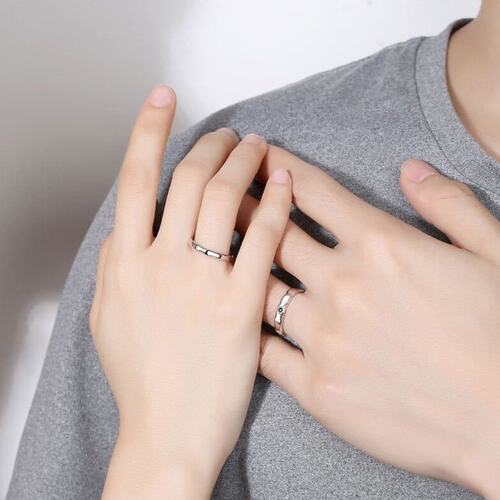 新品1 Pair Sun Moon Lover Couple Rings Set ValentineX&amp#39