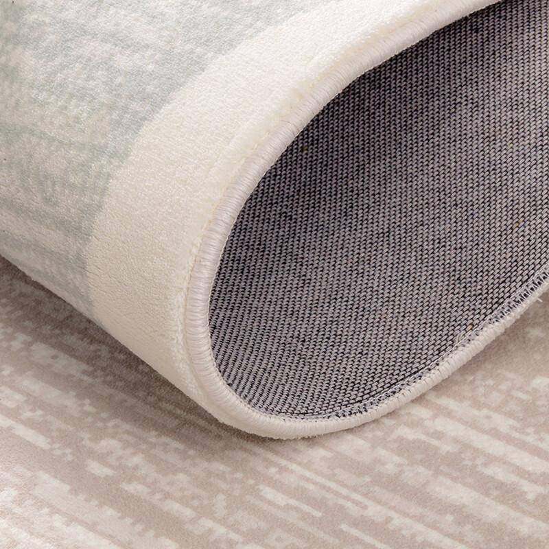 超柔仿羊绒地毯现代简约防滑抗水污茶几毯蜜桃-160*230cm