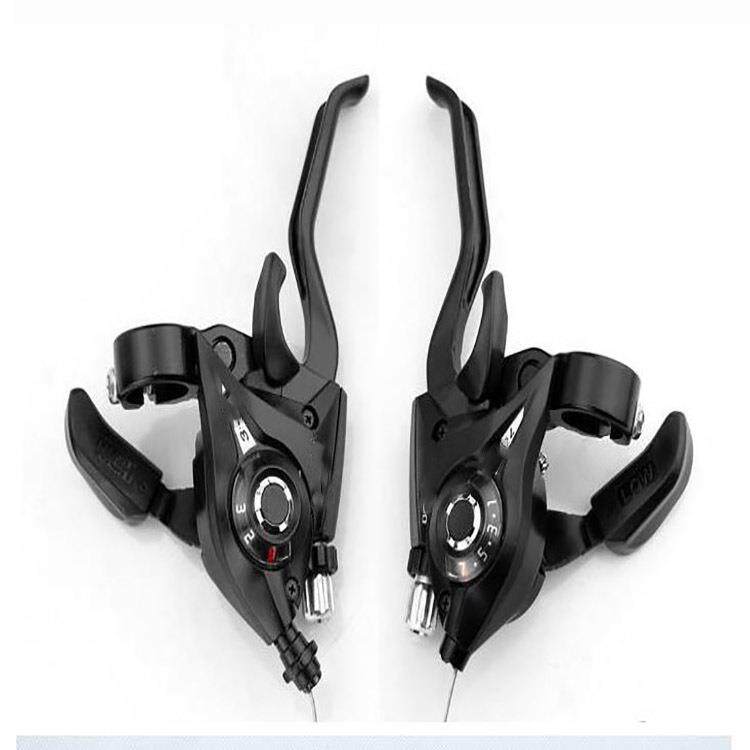 山地车指拨/自行车连体指拨闸把/EF51-7/8速/21/24单车变速器配件