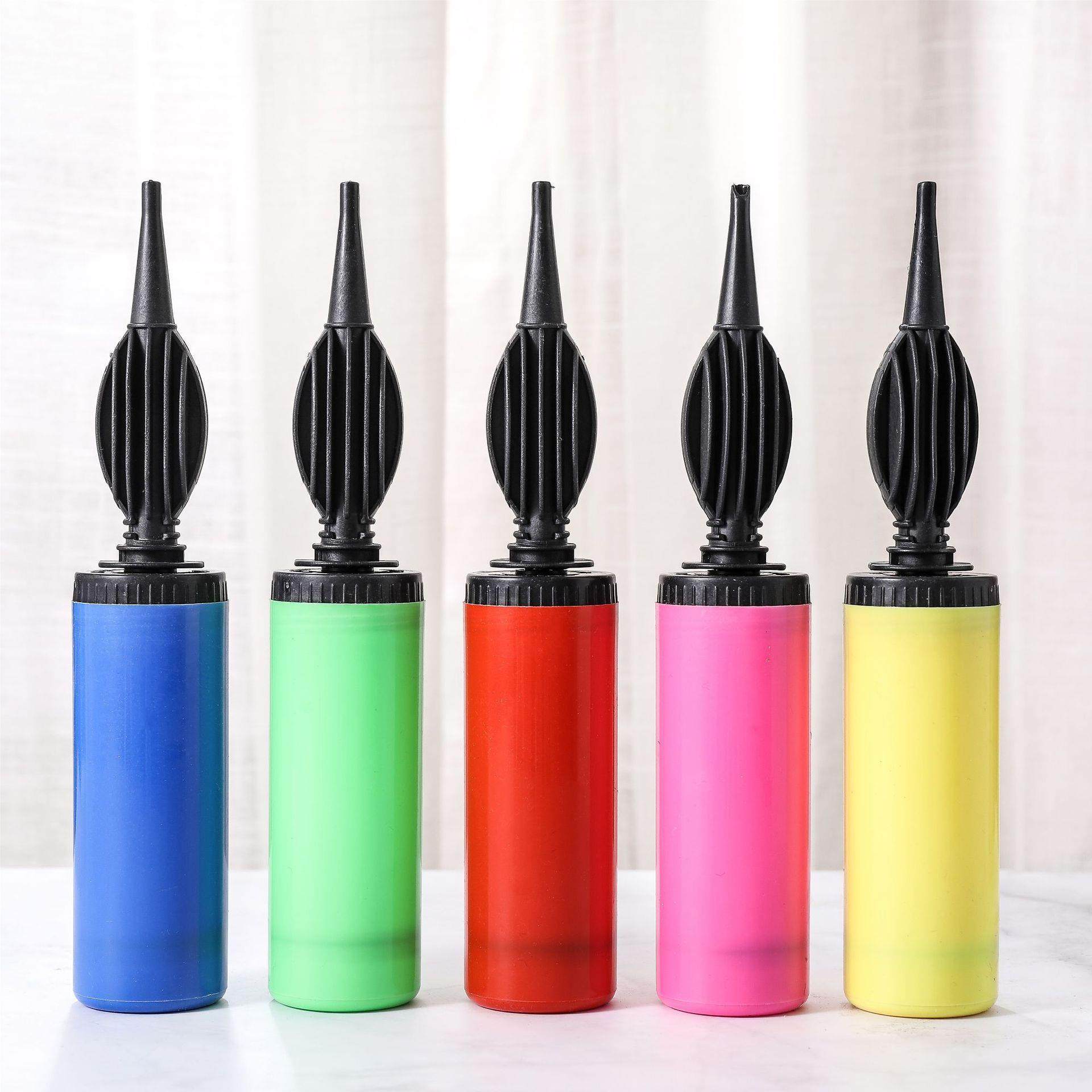 手持气球打气筒手动充气瑜伽球游泳圈跳跳马通用便携式手推充气泵