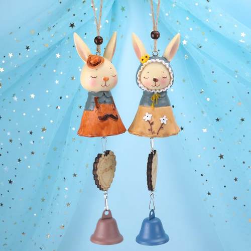 ZAKA杂货可爱卡通兔子系列 风铃家居门饰车饰门铃 卡通可爱礼物挂