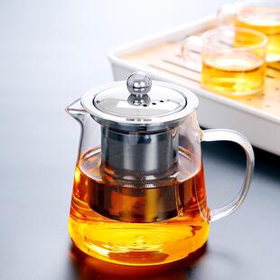 围炉煮茶茶壶耐热玻璃家用高硼硅泡茶煮茶壶不锈钢过滤内胆茶具