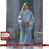 定位珠花绣工艺 ONEELABS原创品牌 可双面穿 100绵羊毛双面呢大衣