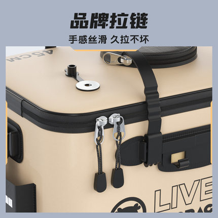 活鱼桶折叠渔桶鱼箱装鱼桶大号钓鱼桶一体桶一件起批钓鱼打水桶