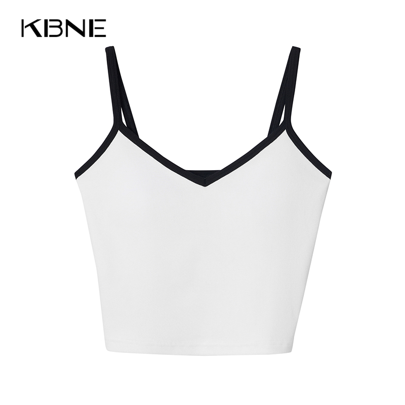 KBNE【商场同款】背心女白色吊带内搭2025夏季新款热辣打底小上衣