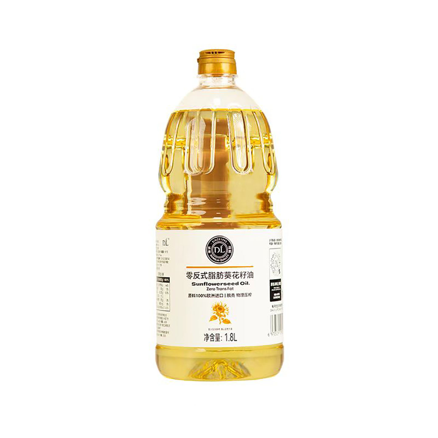 胖东来零反式脂肪葵花籽油1.8L
