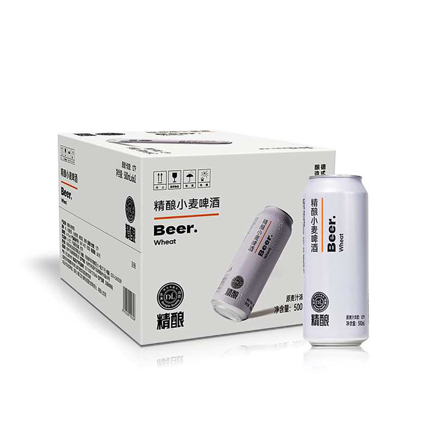胖东来精酿小麦啤酒500ml胖东来啤酒330ml*整箱*新鲜日期*正品