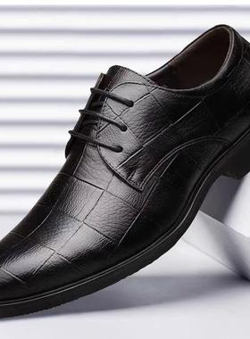 2024男鞋spring formal man shoes for men leather dress black