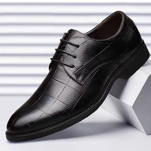2024男鞋spring formal man shoes for men leather dress black