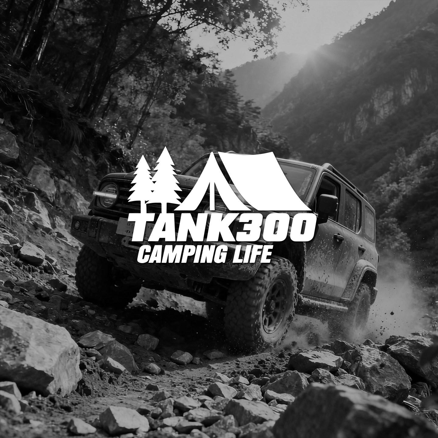 TANK300越野车贴纸户外露营帐篷