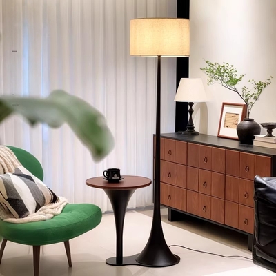 2025新款小众客厅沙发旁边落地灯高级感中古风艺术置物装饰氛围灯