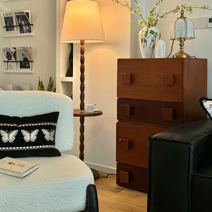 星柚落地灯法式复古氛围灯高级感卧室床头灯中古客厅沙发立式台灯