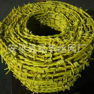 普通拧刺丝 刺绳 铁蒺藜 正反拧刺绳 单根包塑刺绳 钢丝刺丝